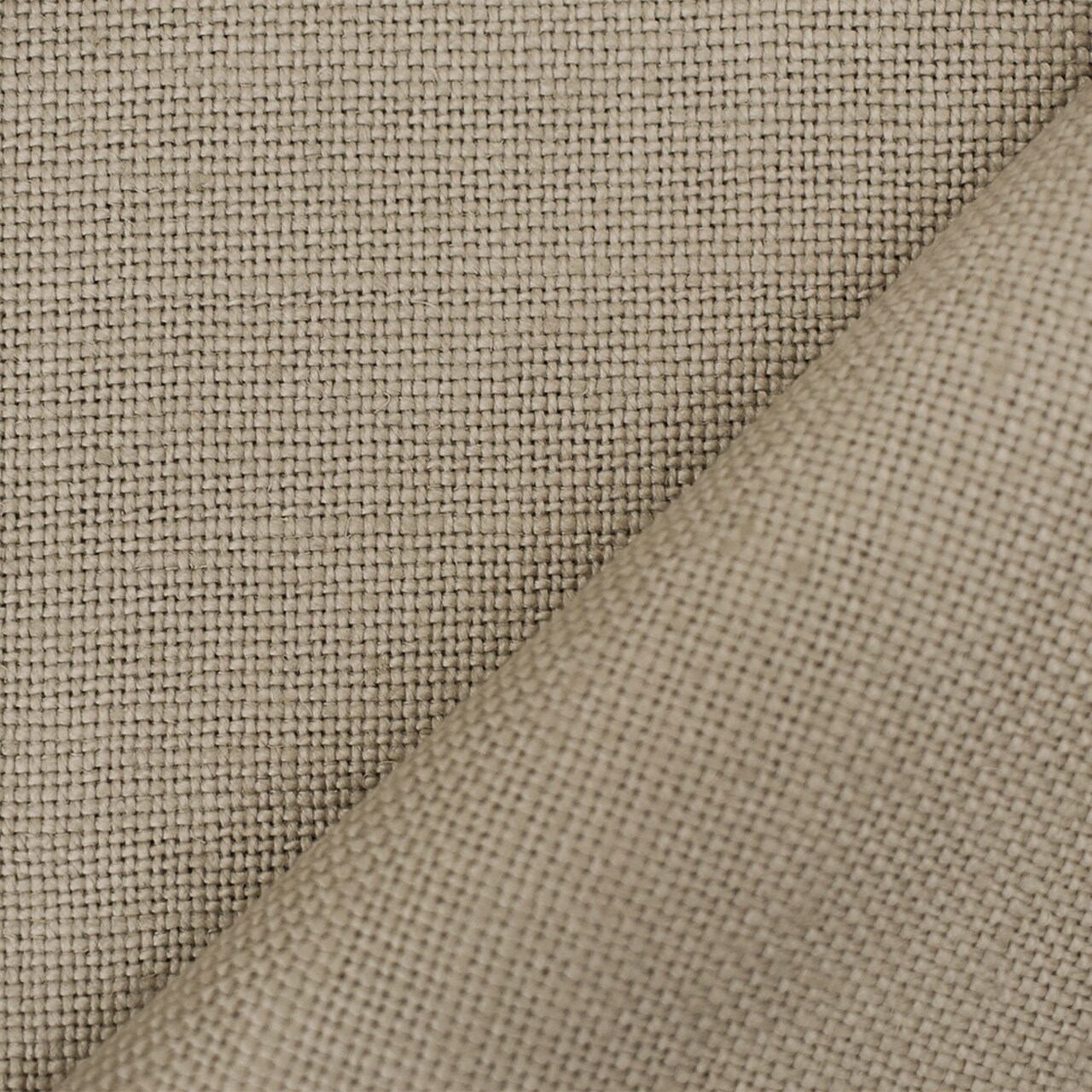 Taupe Beige Moygashel Solid Woven Irish Linen Home Decorating Fabric By the Yard